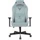 Кресло игровое Knight N1 Fabric серо-голубой Light-28 с подголов. крестов. металл. Фото товара с разных ракурсов.